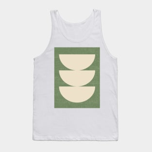 Half Circle 3 - Green Olive 2 Tank Top